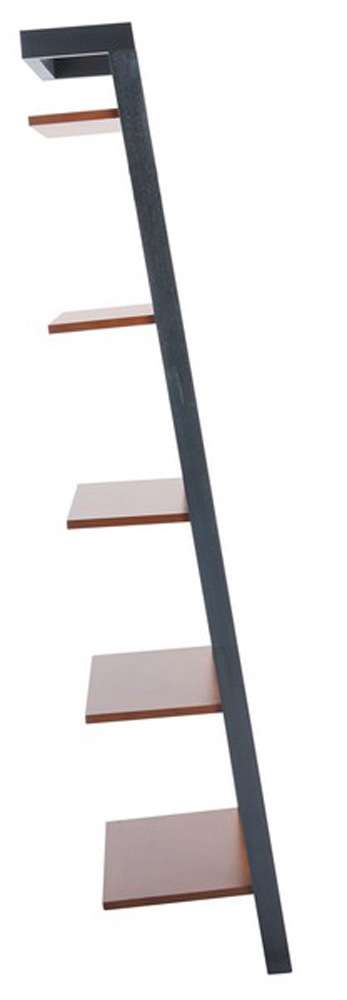 Safavieh - Yassi 5 Tier Leaning Etagere - Honey Brown - Charcoal - ETG9403C veiw 4
