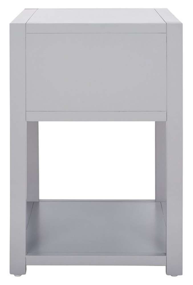 Safavieh - Yudi 1 Drw 1 Shelf Nightstand - Grey - NST9201D veiw 5