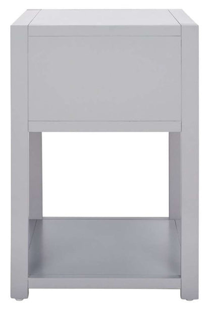 Safavieh - Yudi 1 Drw 1 Shelf Nightstand - Grey - NST9201D veiw 5
