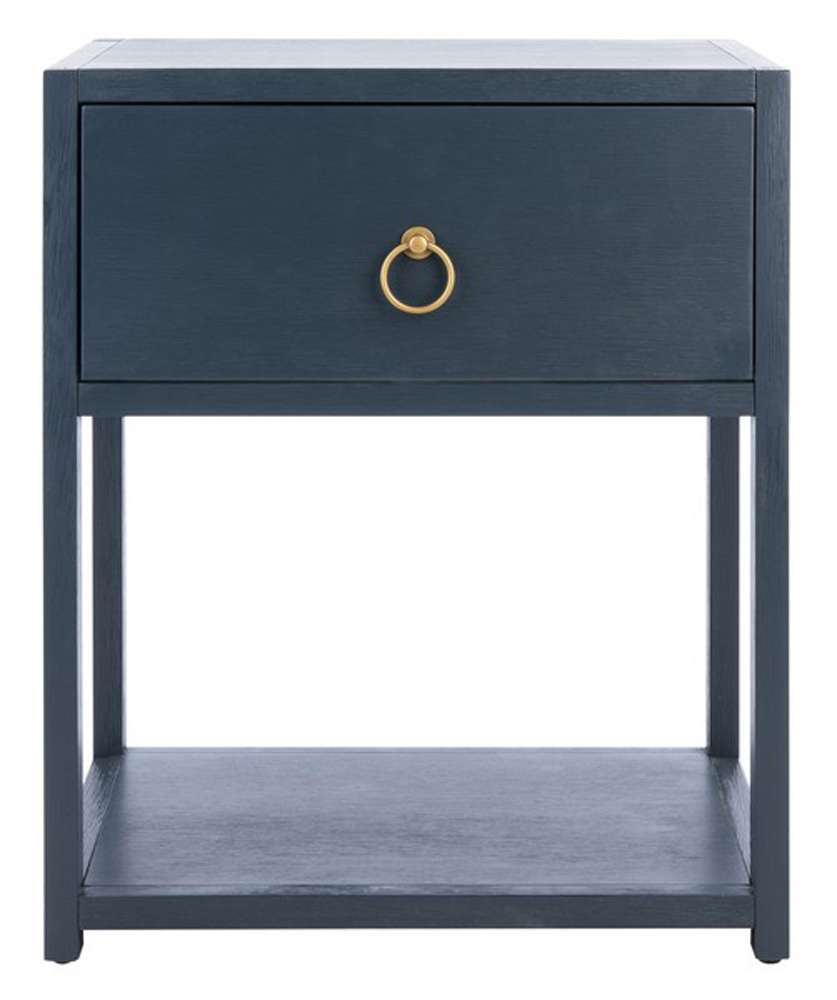 Safavieh - Yudi 1 Drw 1 Shelf Nightstand - Navy - NST9201A veiw 1