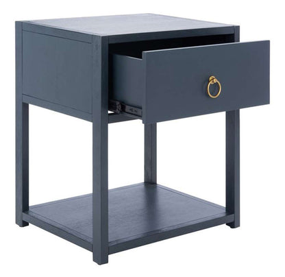 Safavieh - Yudi 1 Drw 1 Shelf Nightstand - Navy - NST9201A veiw 2