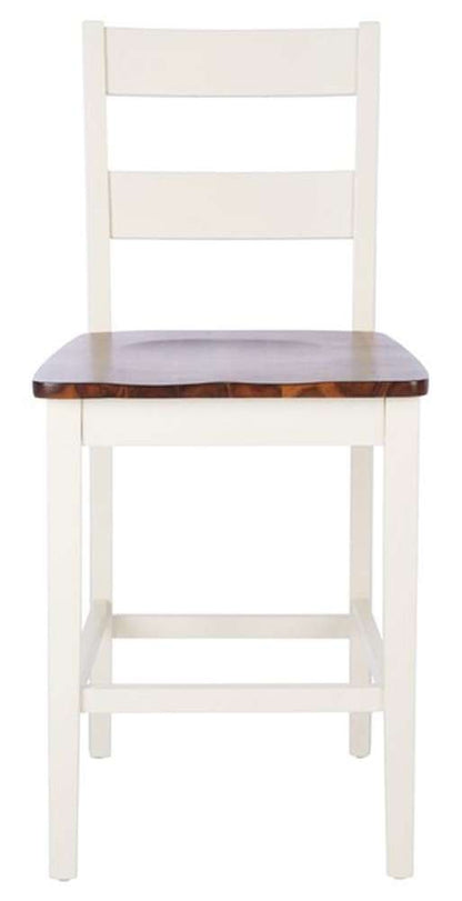 Safavieh - Yuri Counter Stool - White - Natural  (Set of 2) - BST9211A-SET2 veiw 1