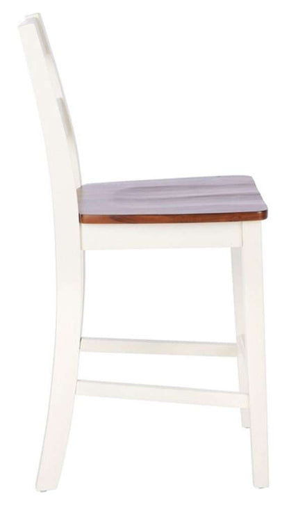 Safavieh - Yuri Counter Stool - White - Natural  (Set of 2) - BST9211A-SET2 veiw 2