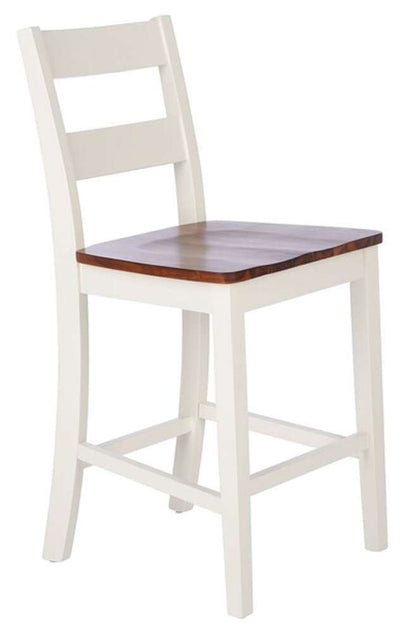 Safavieh - Yuri Counter Stool - White - Natural  (Set of 2) - BST9211A-SET2 veiw 3