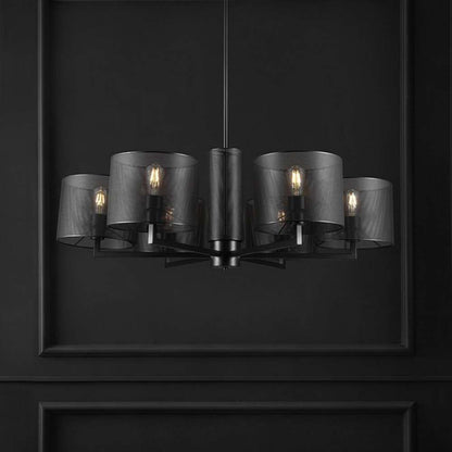 Safavieh - Couture - Zachaeus Metal 6 Light Chandelier - Black - CTL1052A veiw 2