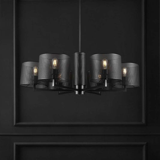 Safavieh - Couture - Zachaeus Metal 6 Light Chandelier - Black - CTL1052A veiw 2