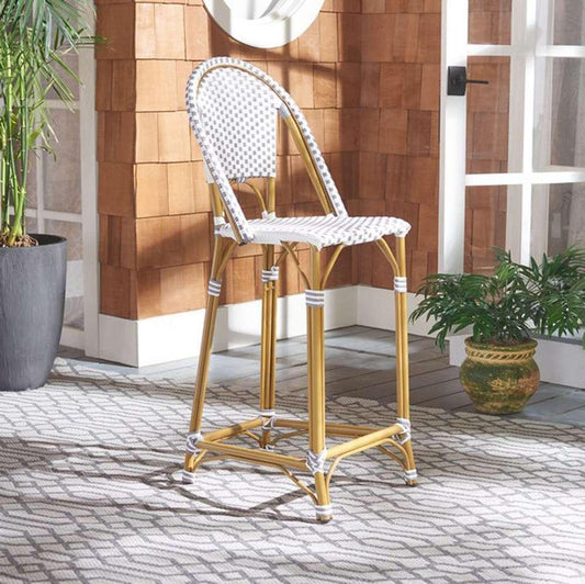 Safavieh - Zaid Barstool - Grey - White - PAT4038B veiw 1