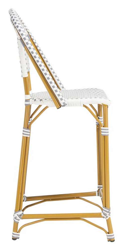 Safavieh - Zaid Barstool - Grey - White - PAT4038B veiw 2