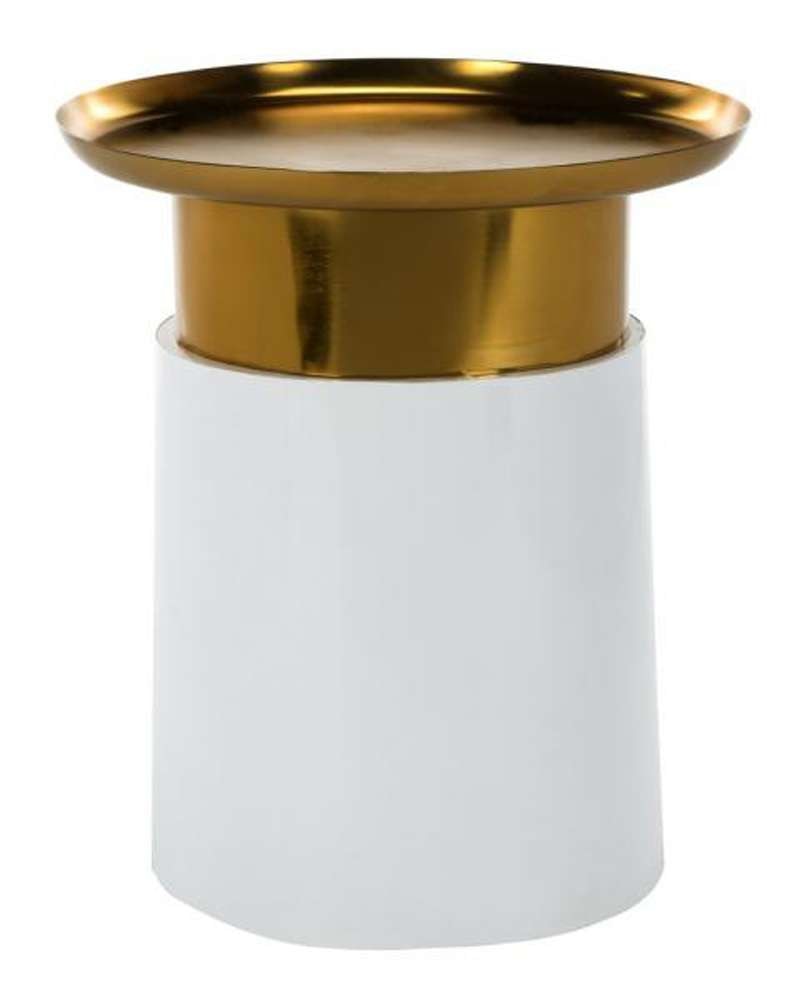 Safavieh - Zenith Tray Top Side Table - Gold - White - ACC3200A veiw 1