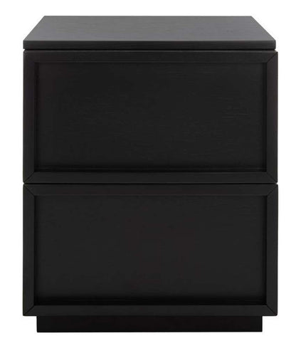 Safavieh - Couture - Zeus 2 Drawer Nightstand - Black - SFV7205C veiw 1