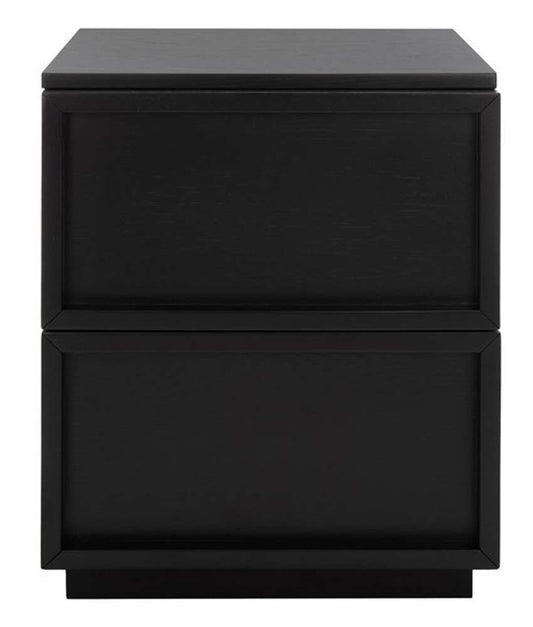 Safavieh - Couture - Zeus 2 Drawer Nightstand - Black - SFV7205C veiw 1