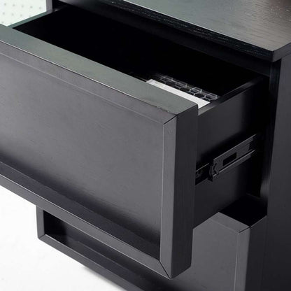 Safavieh - Couture - Zeus 2 Drawer Nightstand - Black - SFV7205C veiw 2