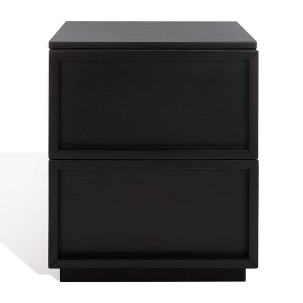 Safavieh - Couture - Zeus 2 Drawer Nightstand - Black - SFV7205C veiw 3