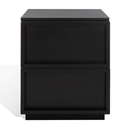 Safavieh - Couture - Zeus 2 Drawer Nightstand - Black - SFV7205C veiw 3