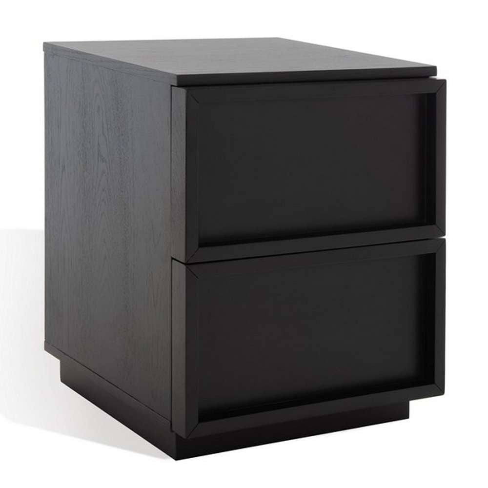 Safavieh - Couture - Zeus 2 Drawer Nightstand - Black - SFV7205C veiw 5