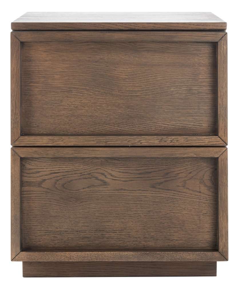 Safavieh - Couture - Zeus 2 Drawer Nightstand - Medium Oak - SFV7205A veiw 1