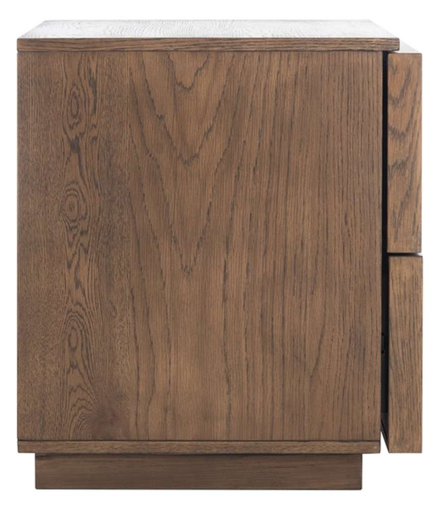 Safavieh - Couture - Zeus 2 Drawer Nightstand - Medium Oak - SFV7205A veiw 4