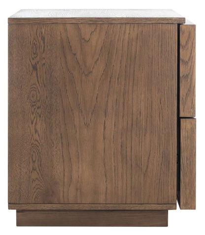 Safavieh - Couture - Zeus 2 Drawer Nightstand - Medium Oak - SFV7205A veiw 4