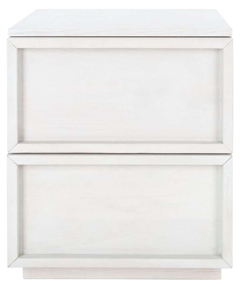Safavieh - Couture - Zeus 2 Drawer Nightstand - White Washed - SFV7205B veiw 1