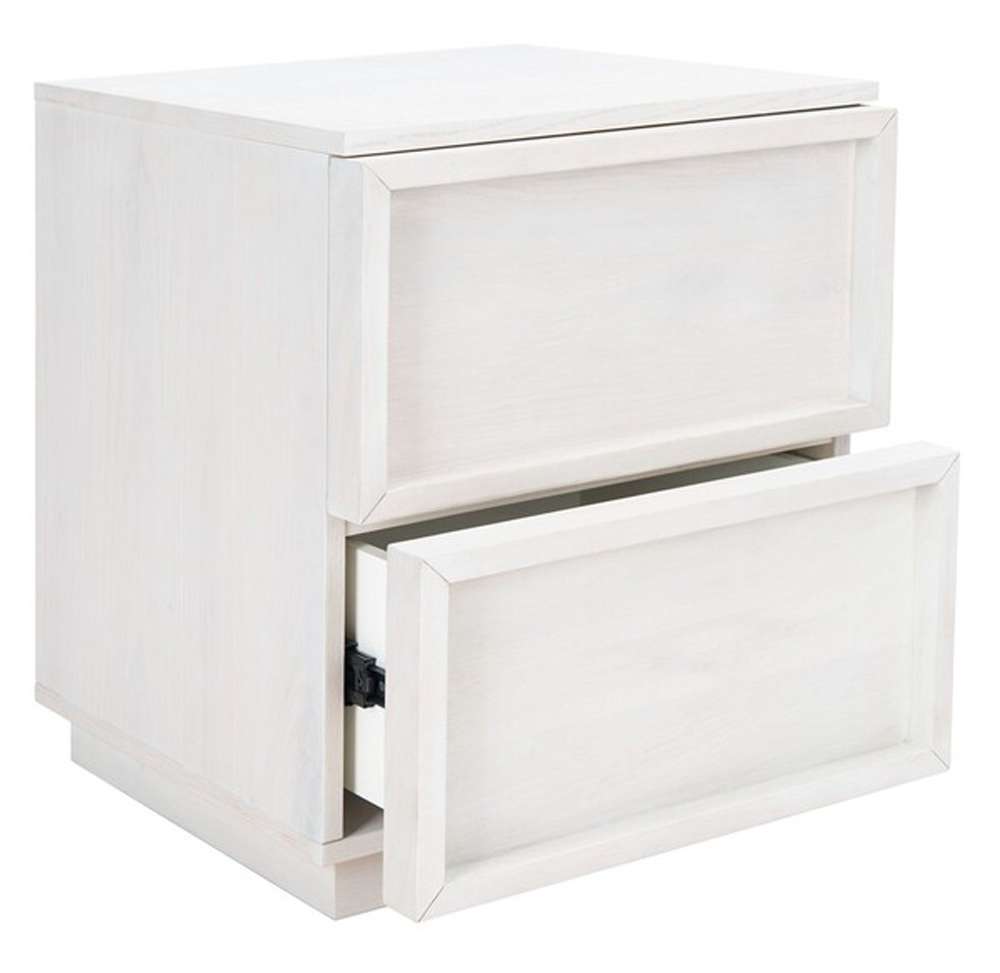 Safavieh - Couture - Zeus 2 Drawer Nightstand - White Washed - SFV7205B veiw 4