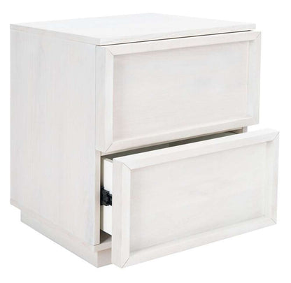 Safavieh - Couture - Zeus 2 Drawer Nightstand - White Washed - SFV7205B veiw 4