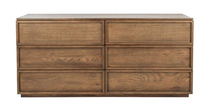 Safavieh - Couture - Zeus 6 Drawer Wood Dresser - Medium Oak - SFV7204A veiw 1