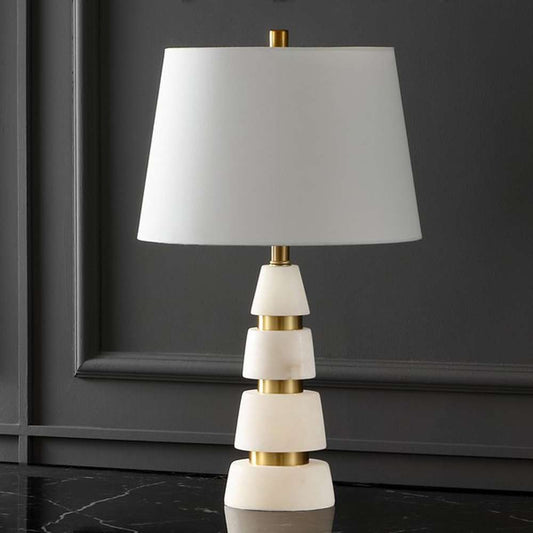 Safavieh - Couture - Zhang Alabaster Table Lamp - White - Gold - CTL1037A veiw 1