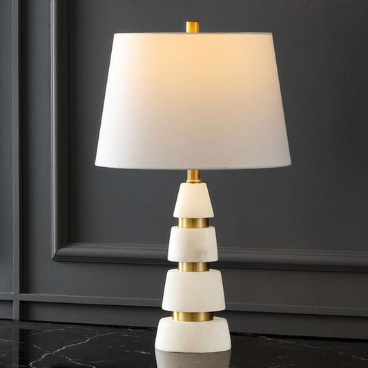 Safavieh - Couture - Zhang Alabaster Table Lamp - White - Gold - CTL1037A veiw 2