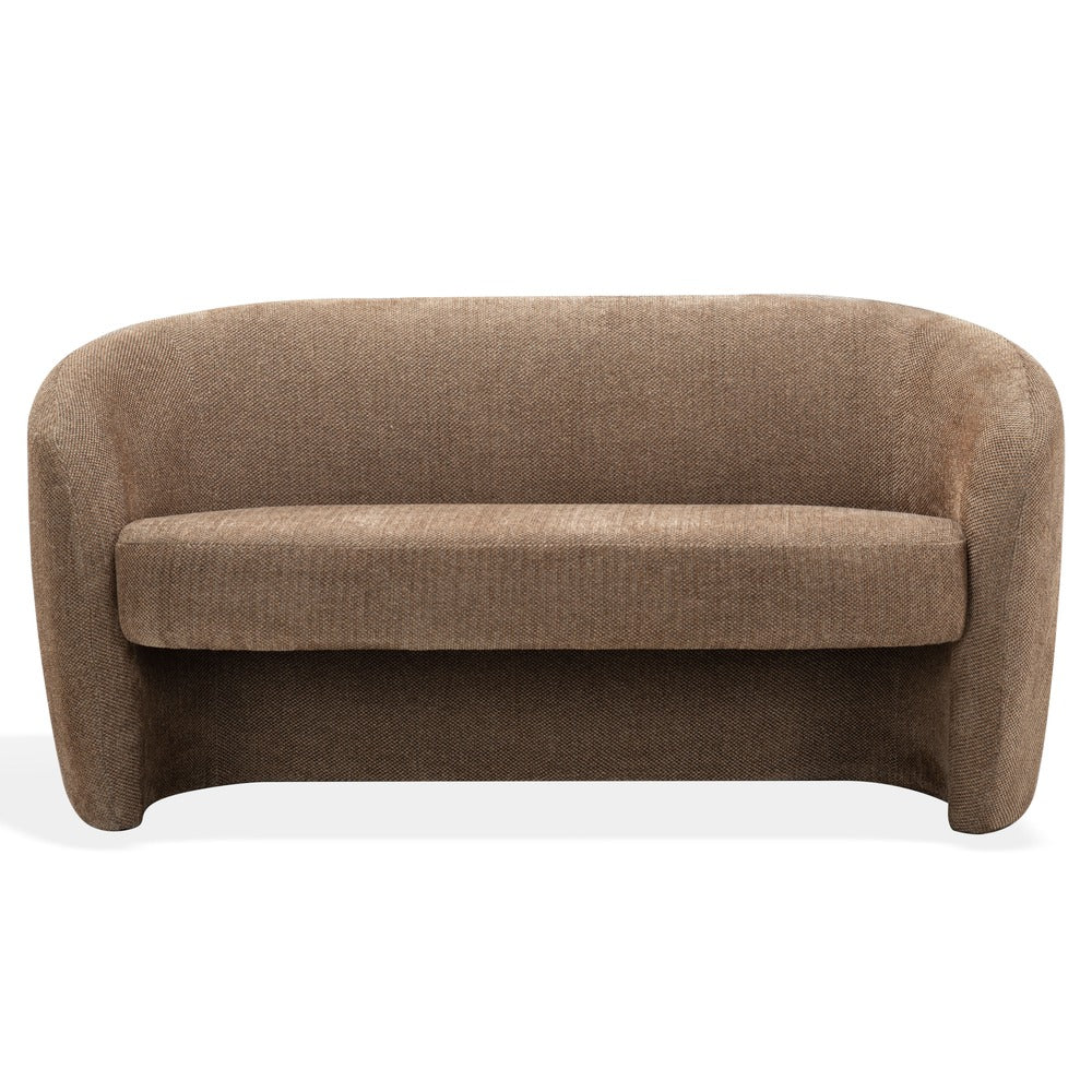 Safavieh - Zhao Chenille Curved Loveseat / Dark Brown - SFV4783E view 1