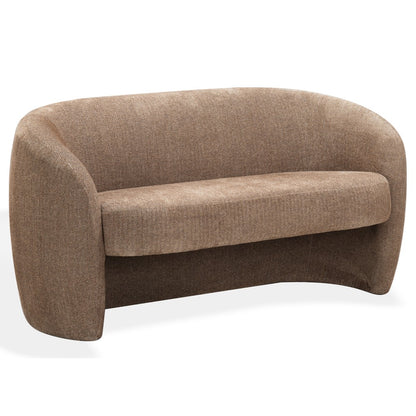 Safavieh - Zhao Chenille Curved Loveseat / Dark Brown - SFV4783E view 3