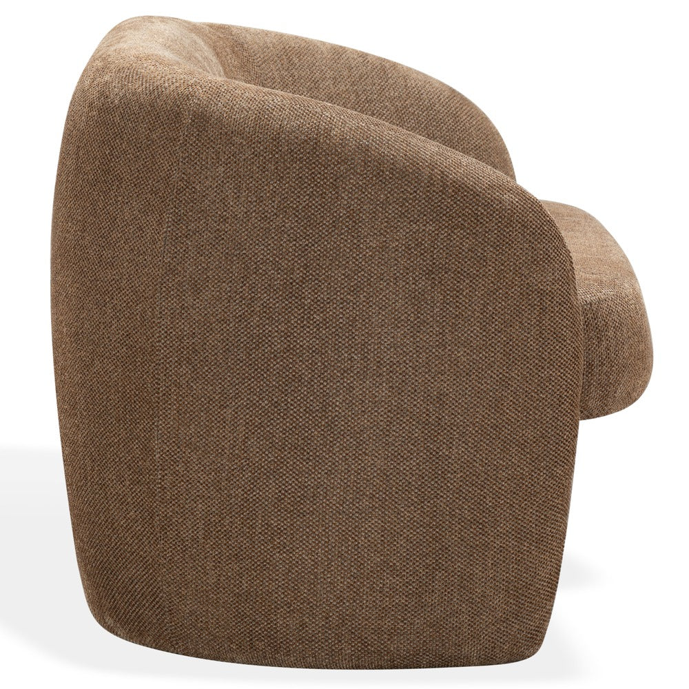 Safavieh - Zhao Chenille Curved Loveseat / Dark Brown - SFV4783E view 4