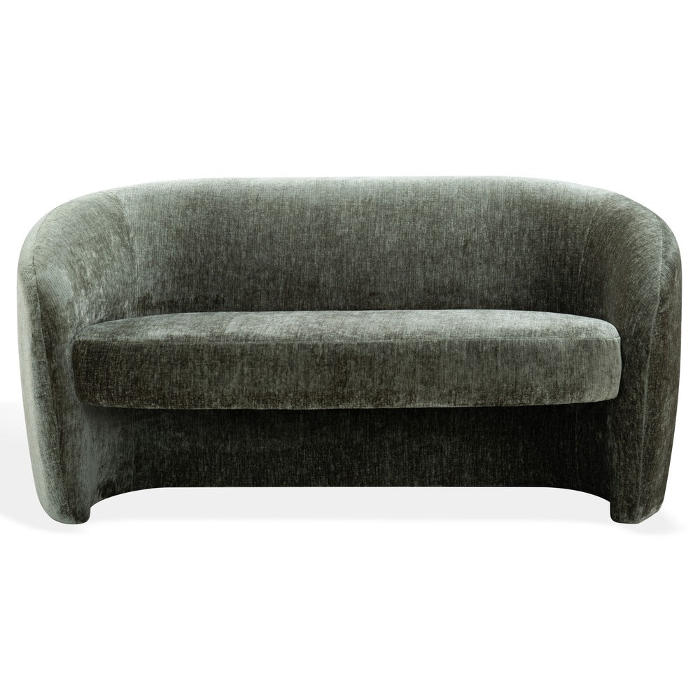 Safavieh - Zhao Chenille Curved Loveseat / Dark Green - SFV4783F view 1