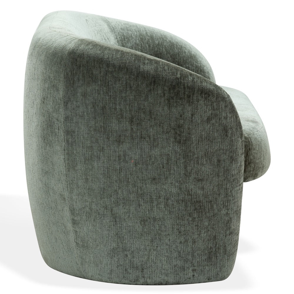 Safavieh - Zhao Chenille Curved Loveseat / Dark Green - SFV4783F view 4
