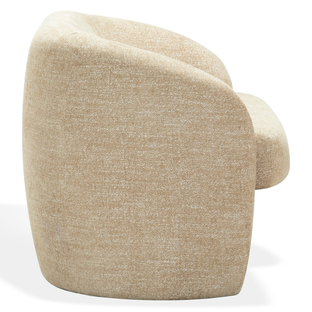 Safavieh - Zhao Chenille Curved Loveseat / Light Brown - SFV4783D view 4