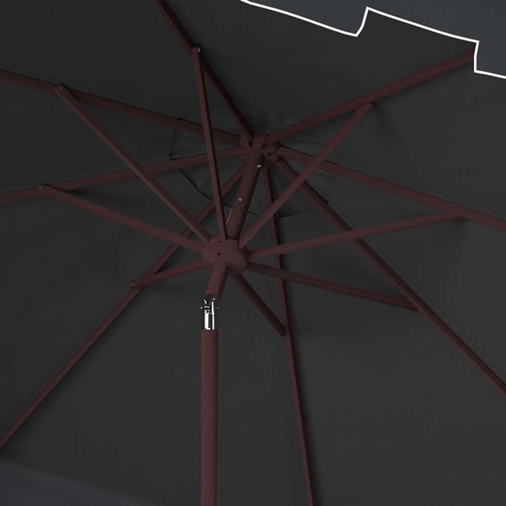 Safavieh - Zimmerman 11Ft Market Umbrella - Black - PAT8100H veiw 2