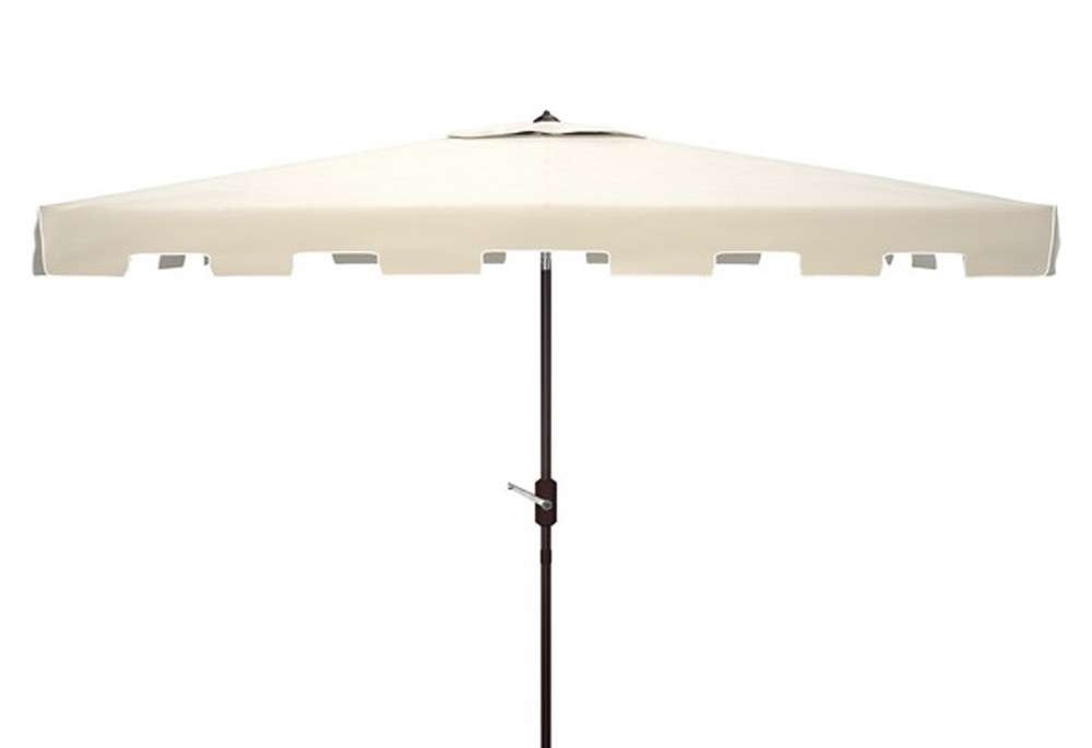 Safavieh - Zimmerman 6.5X10 Rect Umbrella - Beige - White - PAT8300C veiw 1