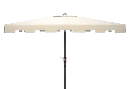 Safavieh - Zimmerman 6.5X10 Rect Umbrella - Beige - White - PAT8300C veiw 1