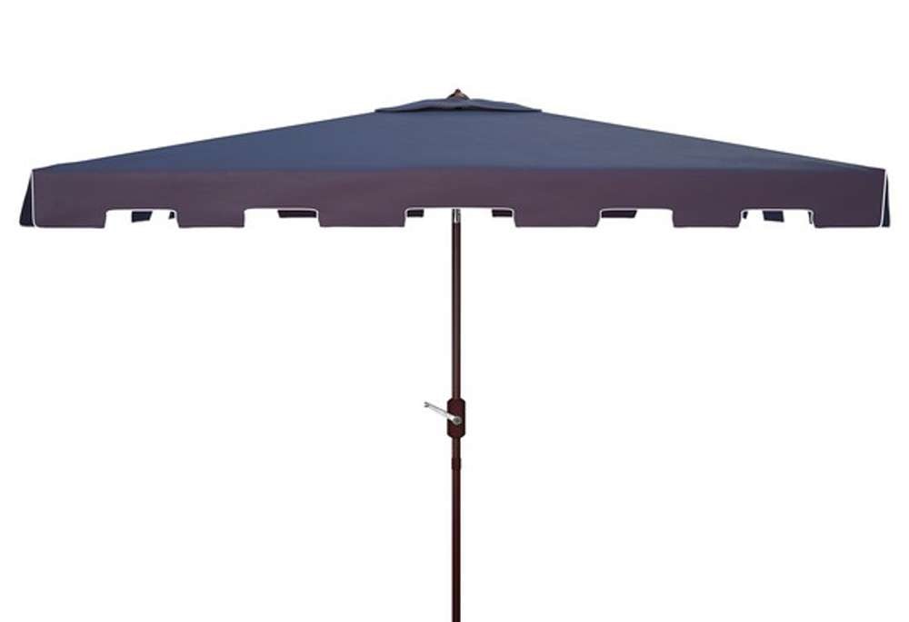 Safavieh - Zimmerman 6.5X10 Rect Umbrella - Navy - White - PAT8300A veiw 1