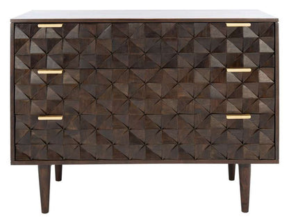 Safavieh - Couture - Zinnia 3 Drawer Chest - Walnut - SFV5717A veiw 1