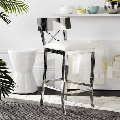 Safavieh - Zoey Counter Stool - White - FOX2035B veiw 2