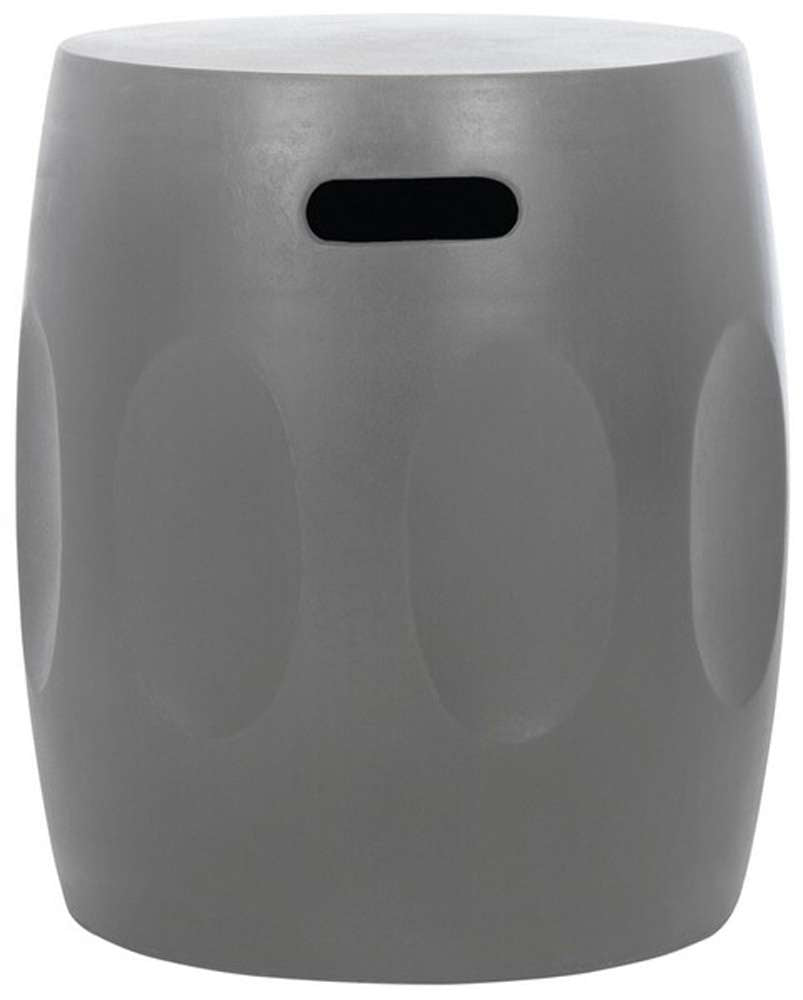 Safavieh - Zuri In/Outdoor Accent Stool - Dark Grey - VNN1008A veiw 1