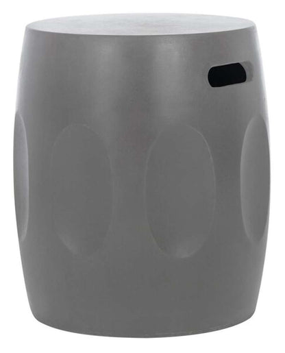 Safavieh - Zuri In/Outdoor Accent Stool - Dark Grey - VNN1008A veiw 3