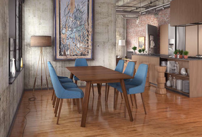 Saloom Furniture - Alton Extension Dining Table 42 x 92 x 29 in Walnut - SSWI-4272-1-ALT-Walnut-G veiw 5
