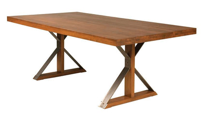 Saloom Furniture - Ambrose Dining Table 42 x 60 x 29 in Walnut - MAWS-4260-AMB-Walnut-G veiw 1