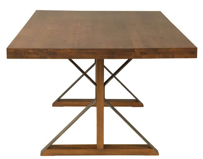 Saloom Furniture - Ambrose Dining Table 42 x 80 x 29 in Walnut - MAWS-4280-AMB-Walnut-G veiw 3
