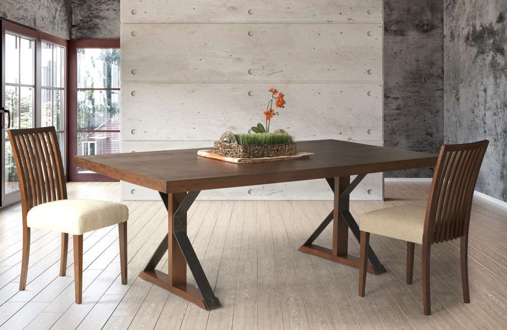 Saloom Furniture - Ambrose Dining Table 42 x 80 x 29 in Walnut - MAWS-4280-AMB-Walnut-G veiw 5