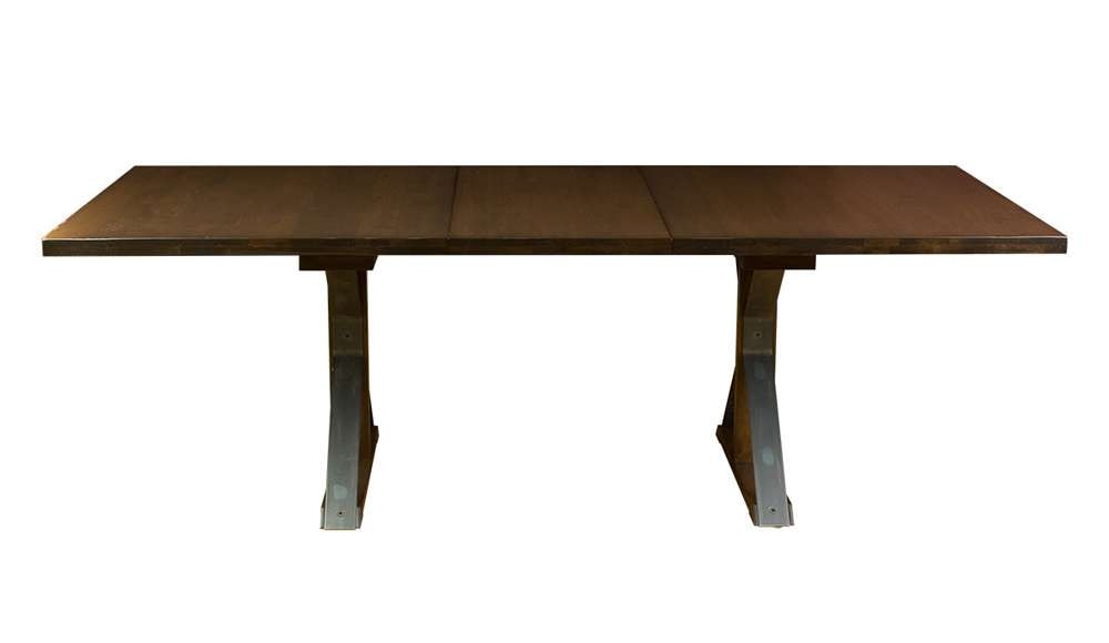 Saloom Furniture - Ambrose Extension Dining Table 42 x 77.5 x 29 in Java - MAWS-4260-1-AMB-Java-G veiw 2