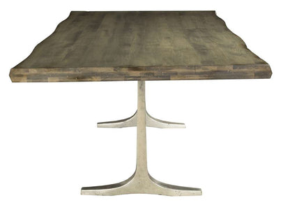 Saloom Furniture - Apollo Wave Edge Dining Table 42 x 80 x 29 in Nantucket - MWWS-4280-APO-Nantucket-G veiw 3