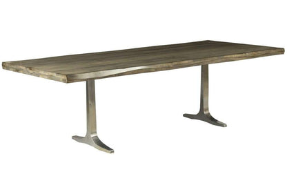 Saloom Furniture - Apollo Wave Edge Dining Table 42 x 96 x 29 in Nantucket - MWWS-4296-APO-Nantucket-G veiw 1