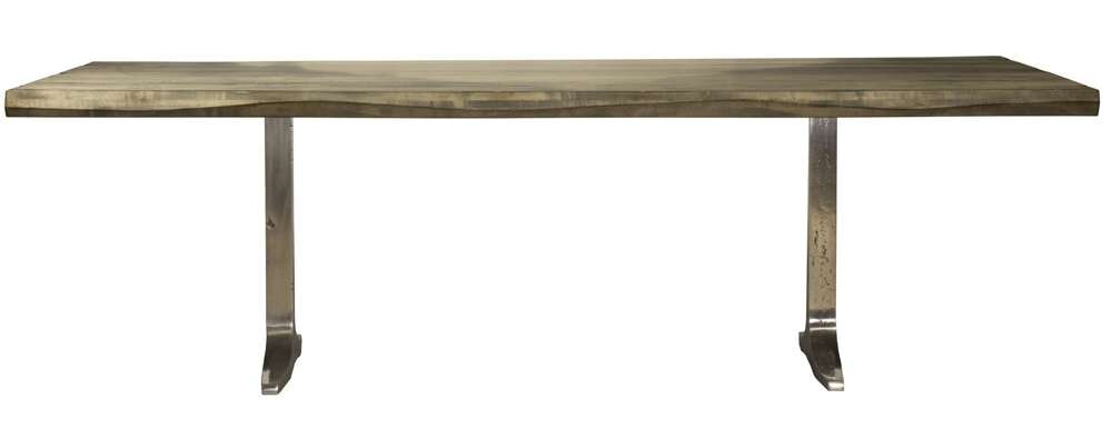 Saloom Furniture - Apollo Wave Edge Dining Table 42 x 96 x 29 in Nantucket - MWWS-4296-APO-Nantucket-G veiw 2
